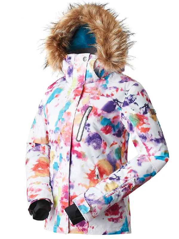 Gsou Snow Women's High Waterproof Windproof Colorful Ski Snowboard Jackets