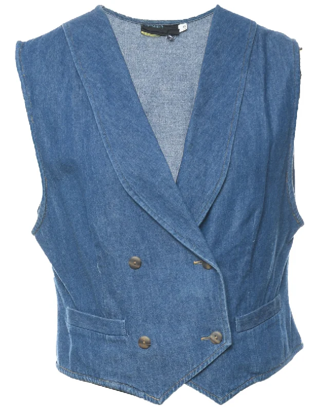 Medium Wash Waistcoat - M