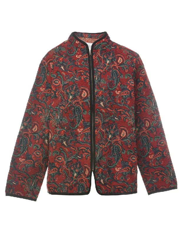 Paisley Pattern Multi-Colour Tapestry Jacket - L