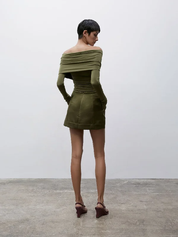 09 Cass Mini Skirt | Olive