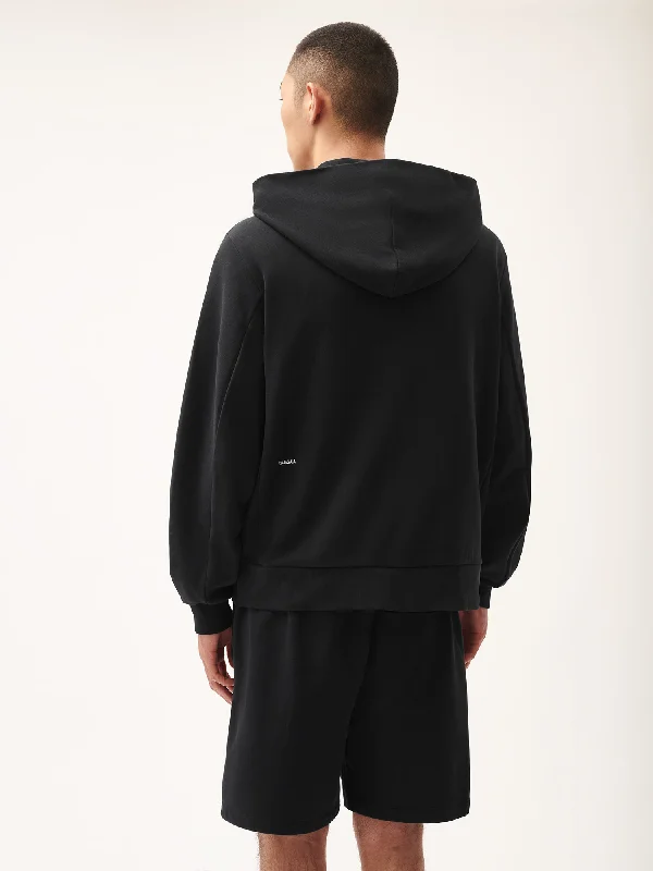 365 Midweight Snap Button Hoodie—Twilight Black