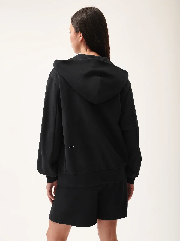 365 Midweight Snap Button Hoodie—Twilight Black