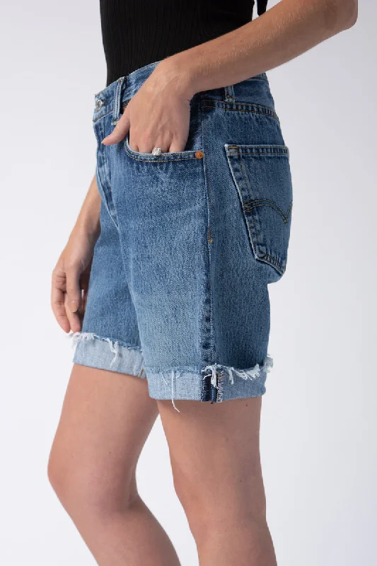 90s Relaxed Short in Indigo