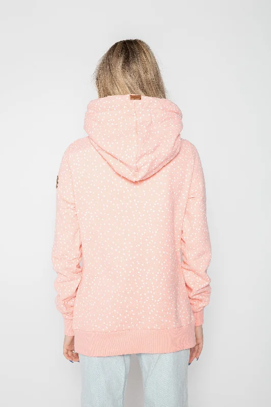 Artemis Minidots Peach White Hoodie