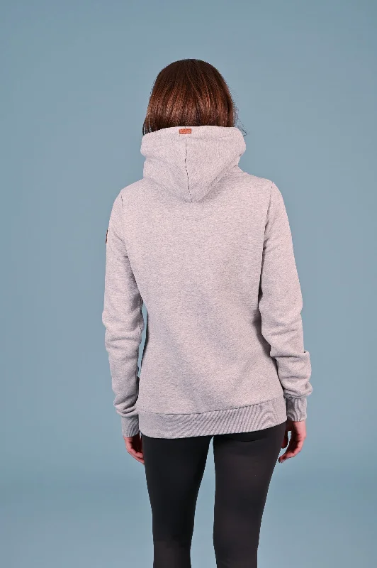 Cassy Light Heather Grey Hoodie