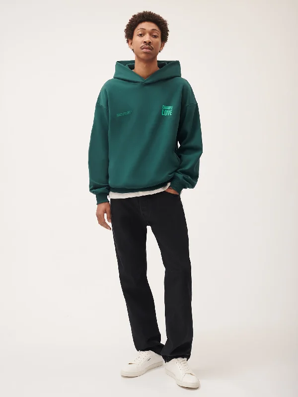 Choose Love Heavyweight Hoodie—foliage green