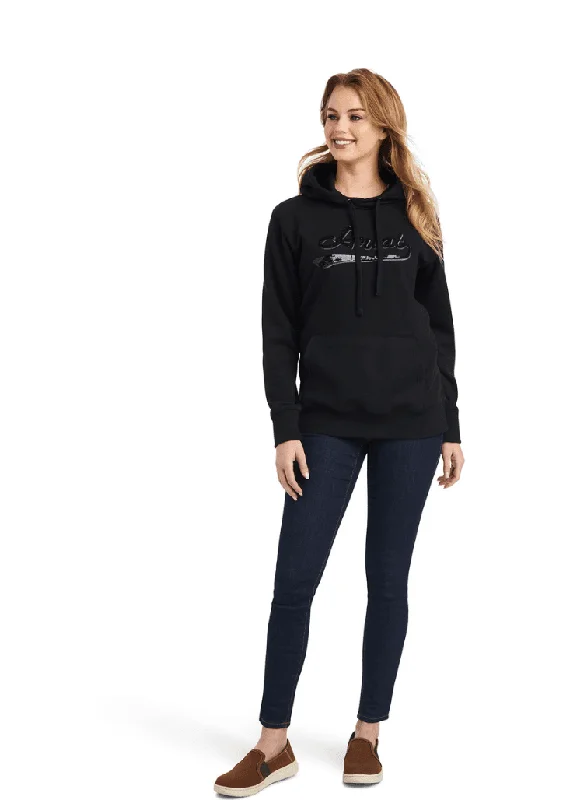 Ariat Women's REAL Sequin Black Hoodie 10042237