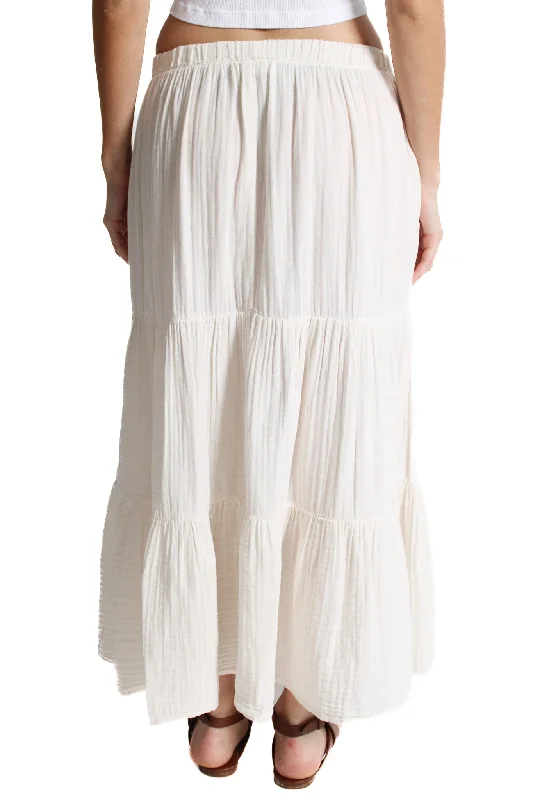 Danielle Coconut Cotton Gauze Skirt