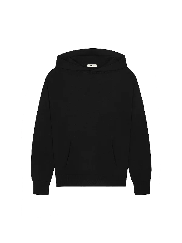 DNA Knitted Hoodie—black