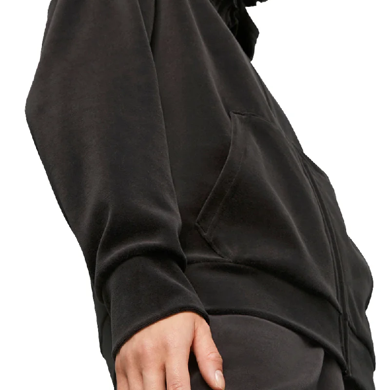 Essentials Elevated Velour Full-Zip Hoodie