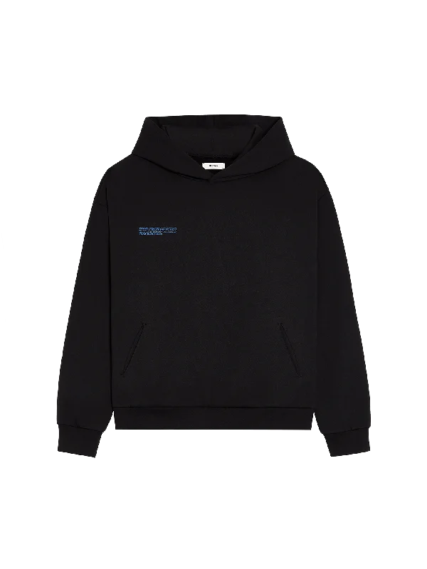 In Conversion Cotton Hoodie—black