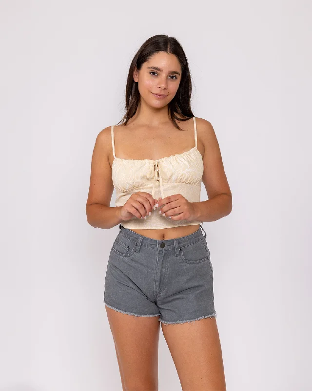 Jade High Rise Denim Short