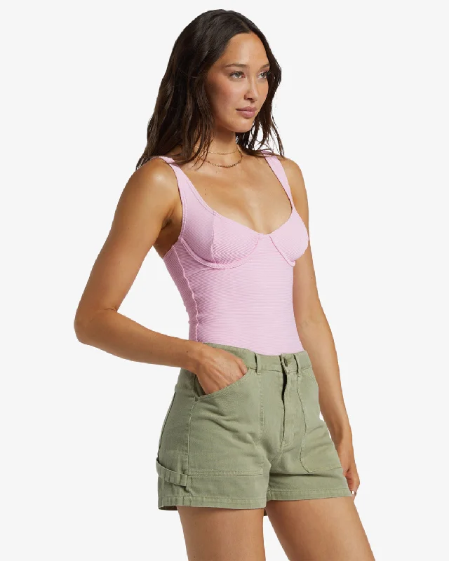 Leia Short Denim Shorts - Army