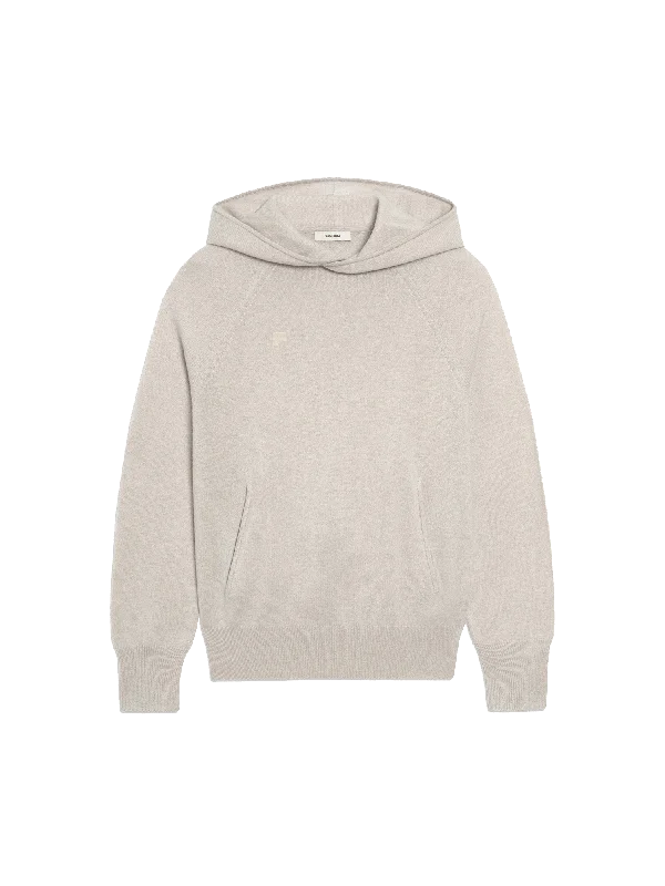 Recycled Cashmere Hoodie—oatmeal