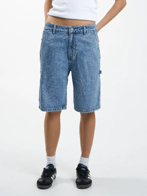 Slouch Carpenter Short - Vintage Timeworn Blue