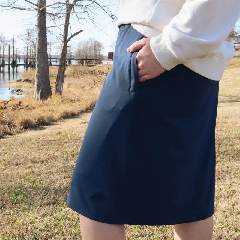 Stella Navy Athletic Skirt