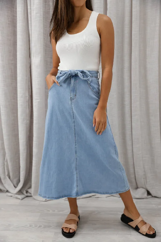 The A-Line Denim Skirt