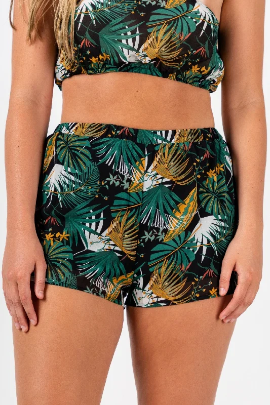 Tropical shorts black