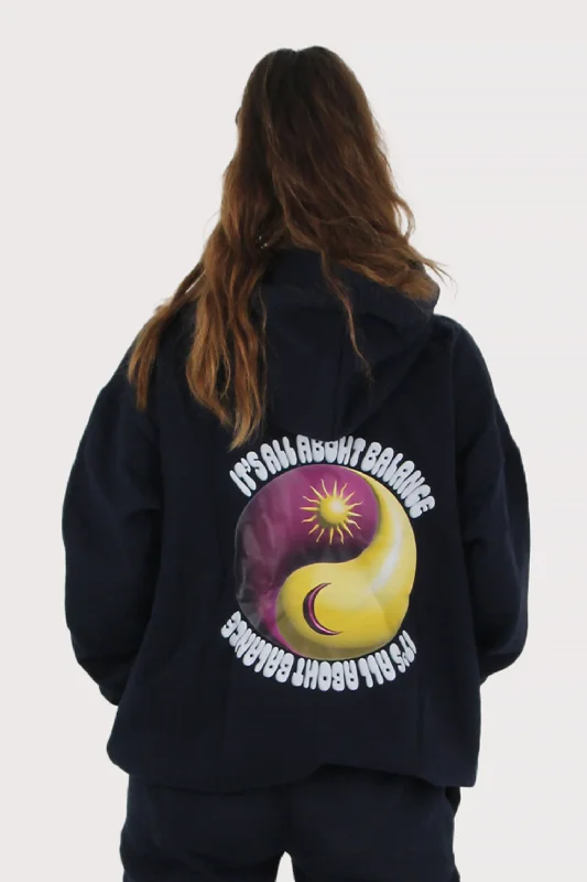 YinYang Oversized Hoodie - Plur